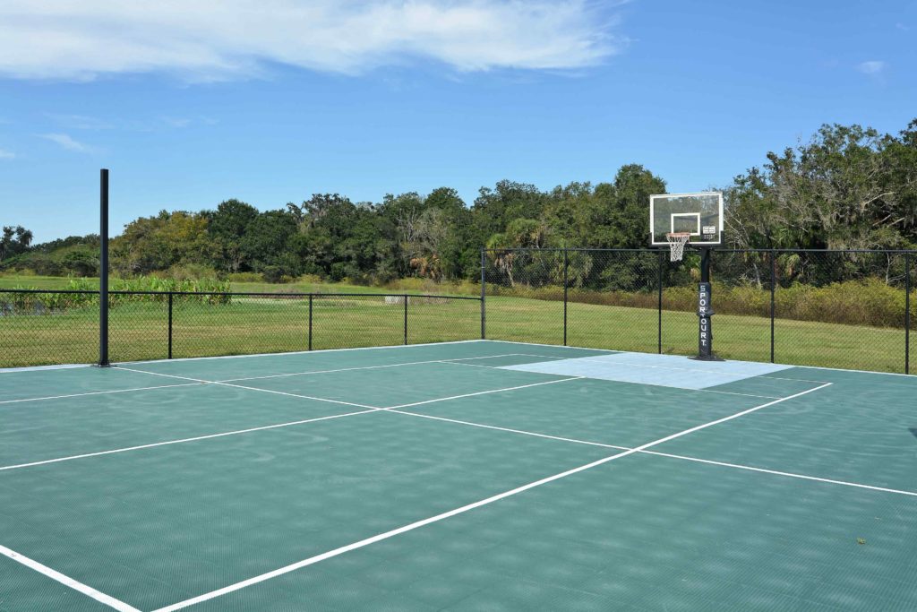 Gamble Creek in Parrish Basketball Court