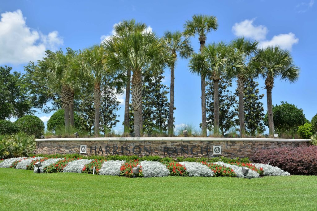 Harrison Ranch in Parrish Entrance Sign