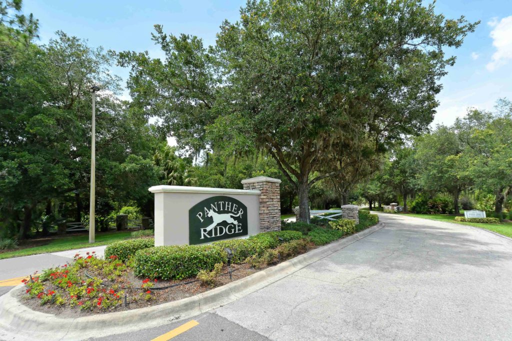 Panther Ridge in Bradenton Entrance Sign